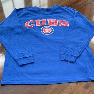 Men’s Cubs Blue Long Sleeve T-Shirt